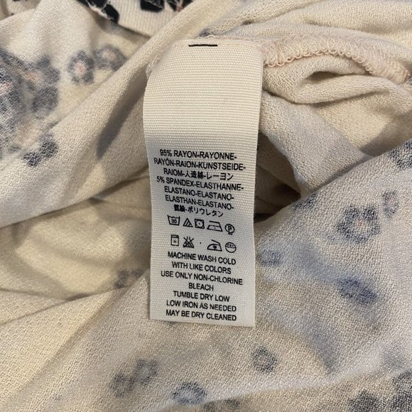 NWT Free People To The Tropics Balloon Sleeve Floral Top - Picture 6 of 6